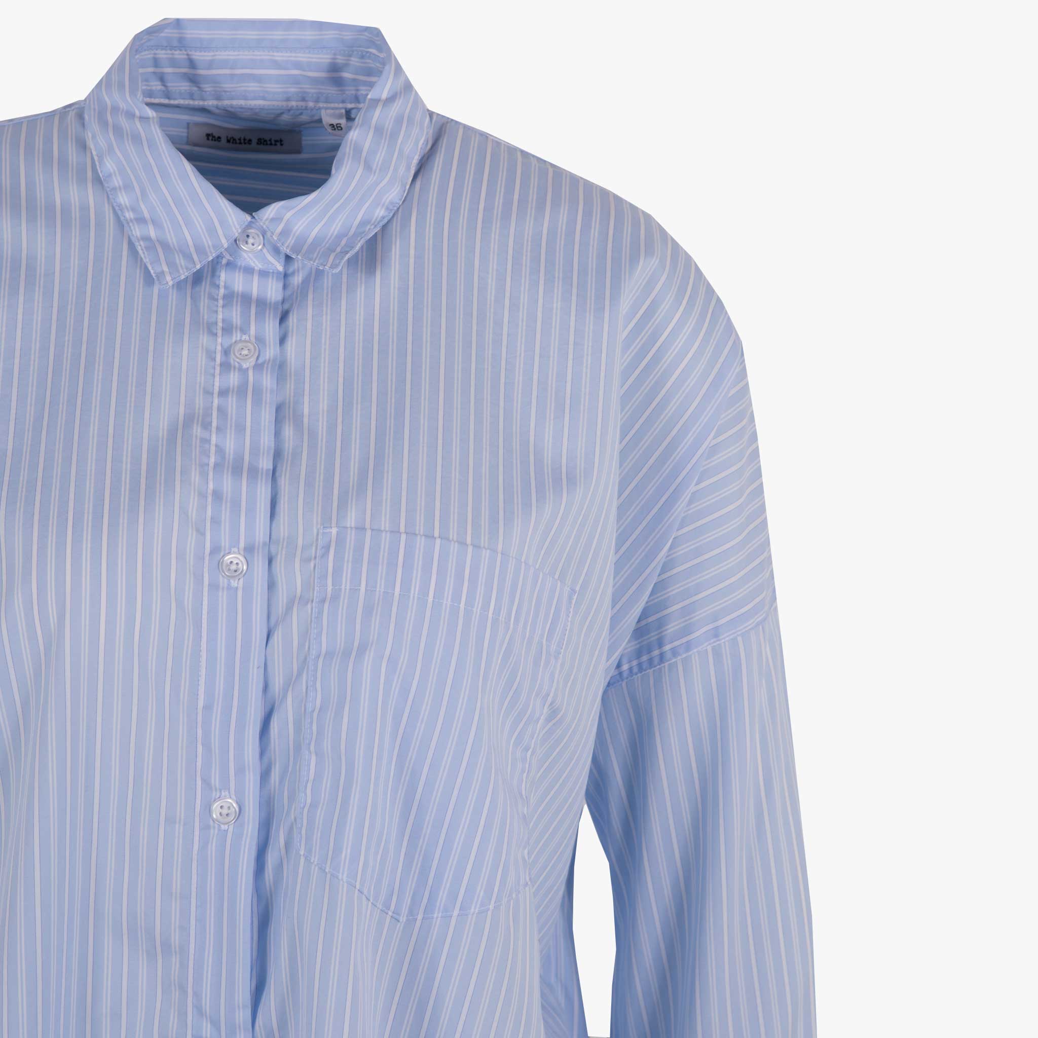 The White Shirt Bluse oversized | hellblau