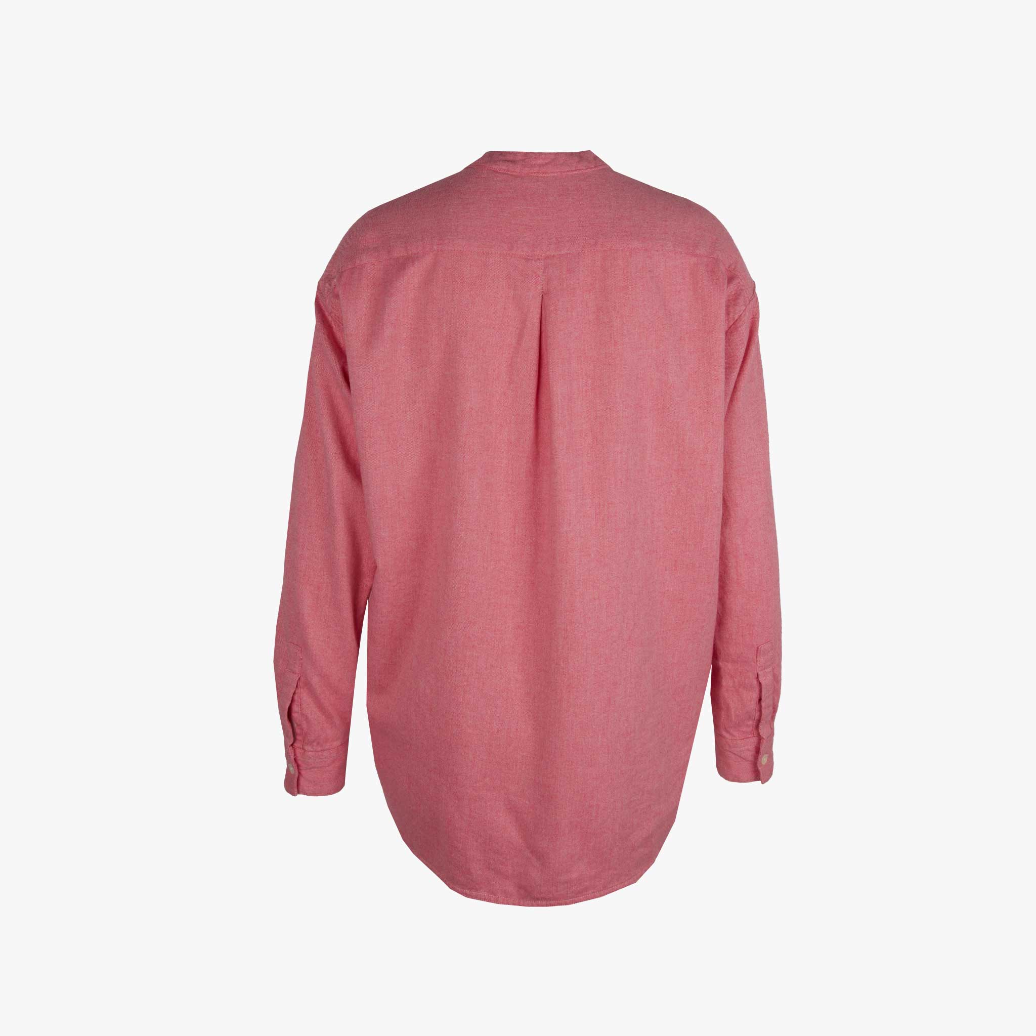 The white Shirt Hemdbluse Flanell | pink