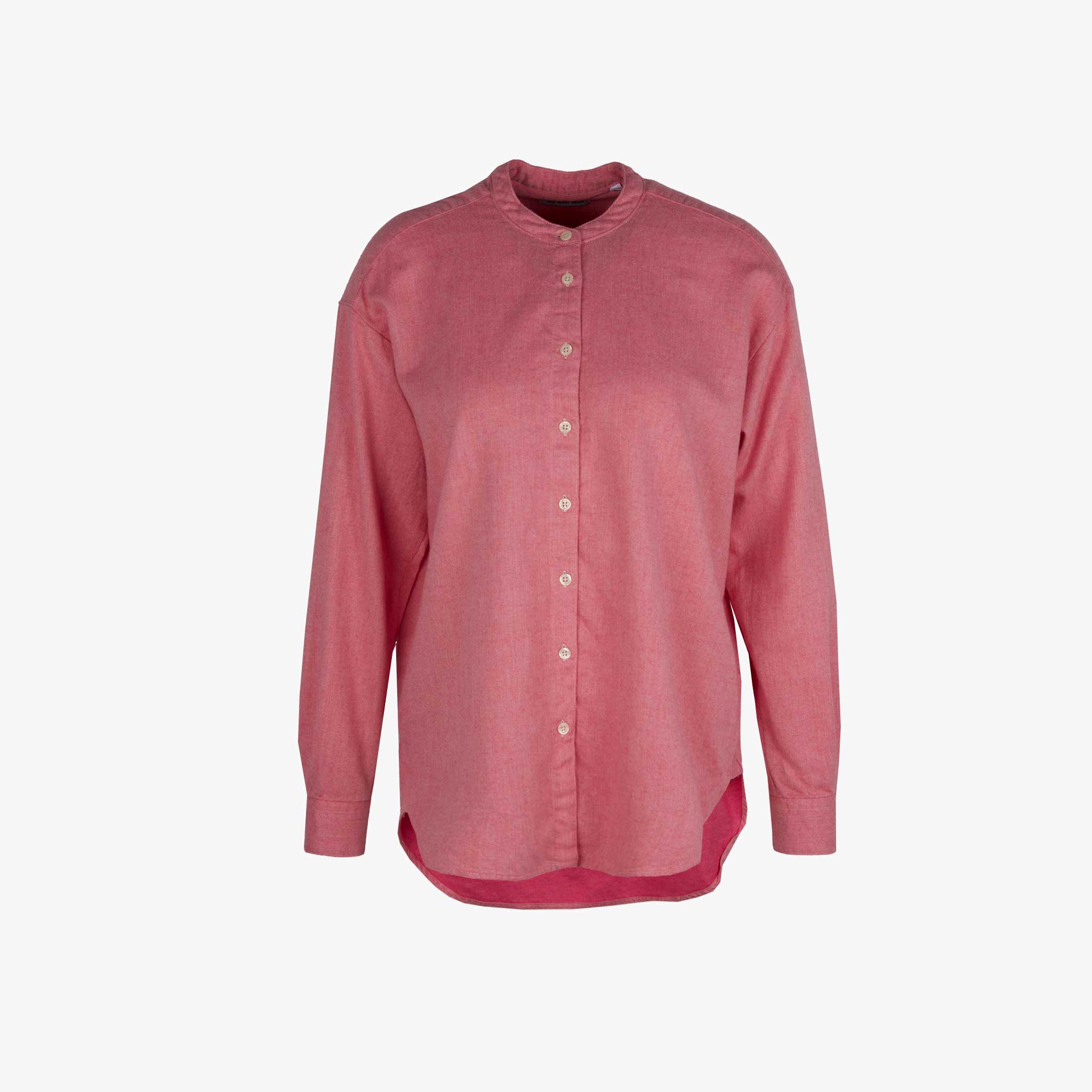 The white Shirt Hemdbluse Flanell | pink