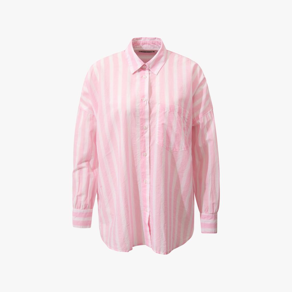 1/1 Bluse STR oversized | rosa