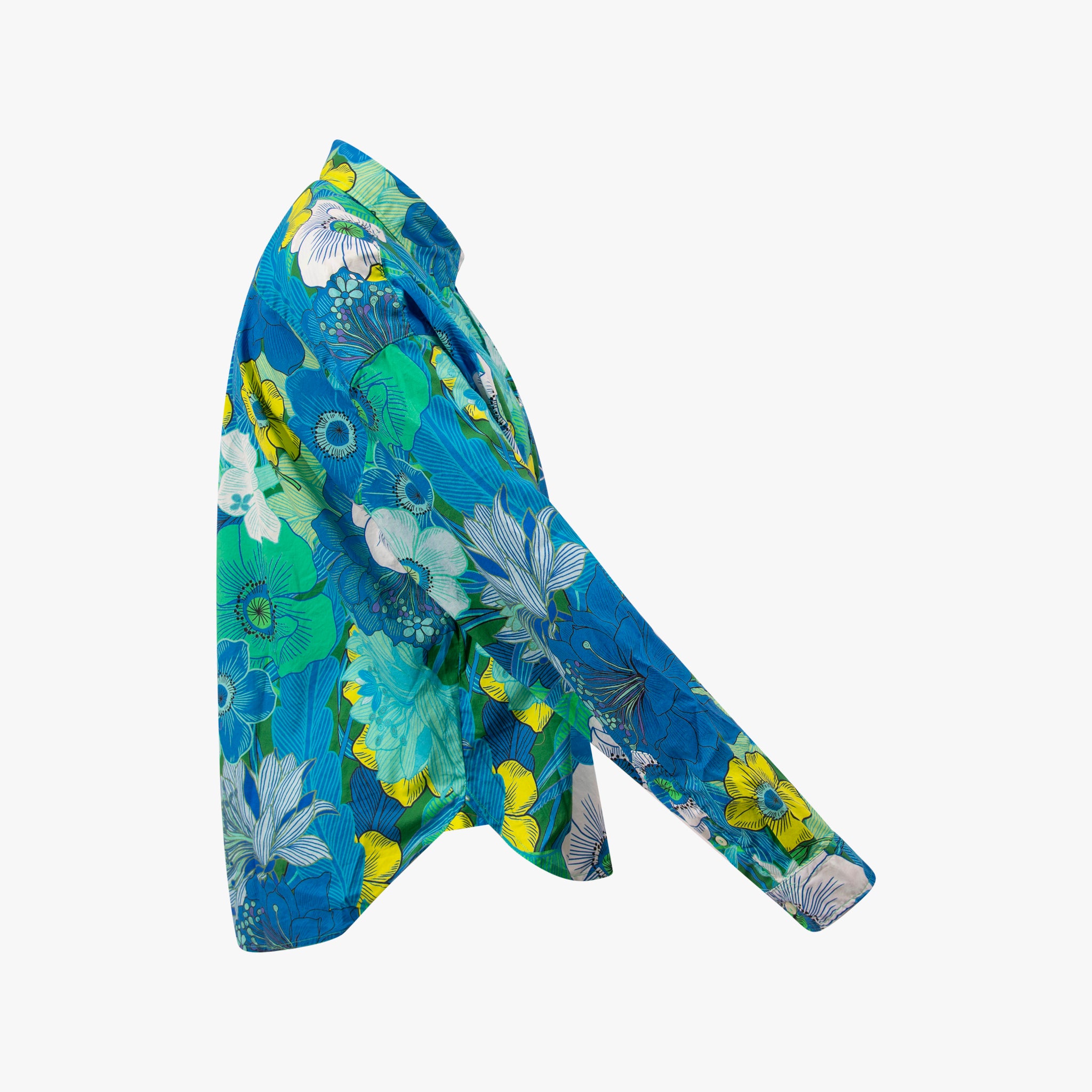 1/1 Bluse Cotton Print | blau