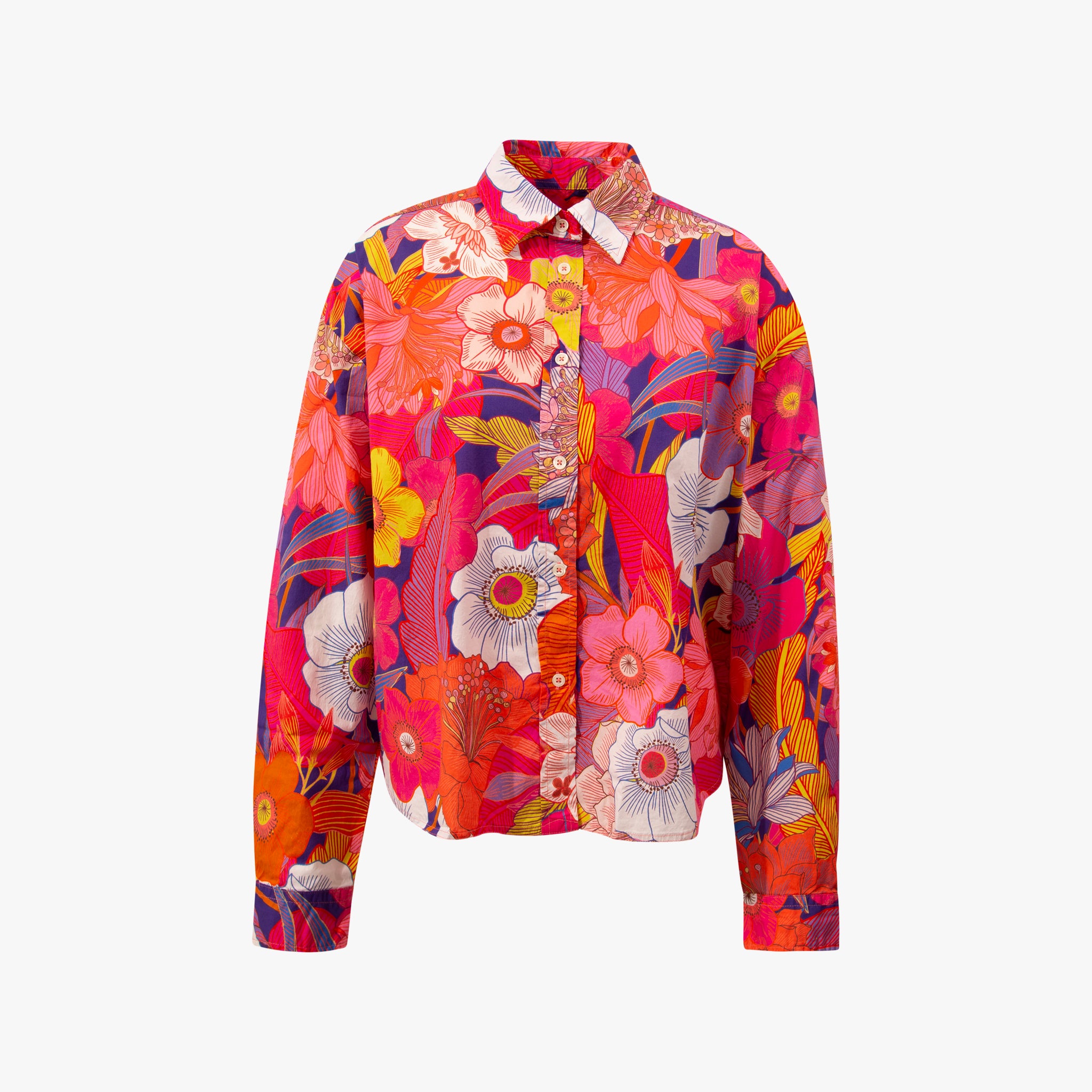 1/1 Bluse Cotton Print | orange