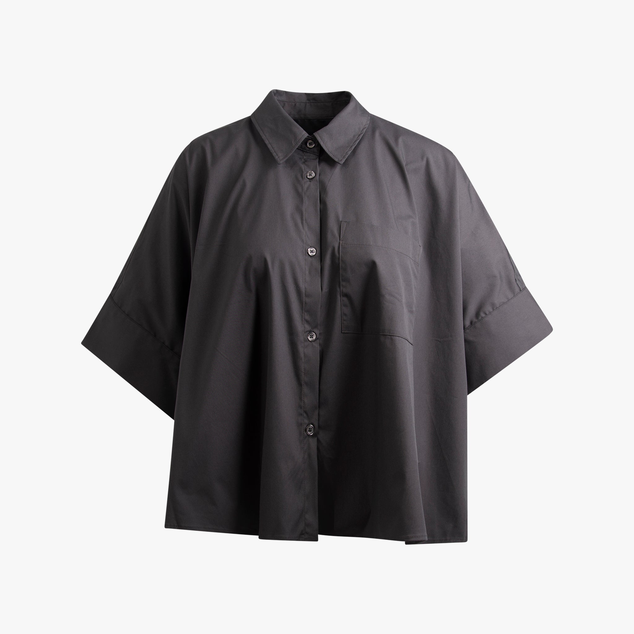 The White Shirt 1/2 Bluse Fashion | schwarz