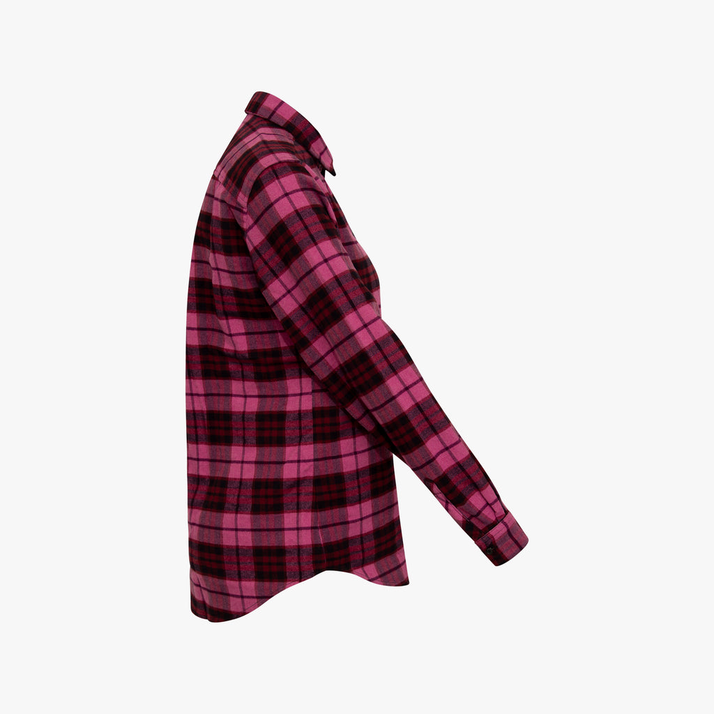 Flanellbluse Karoprint | erdbeer
