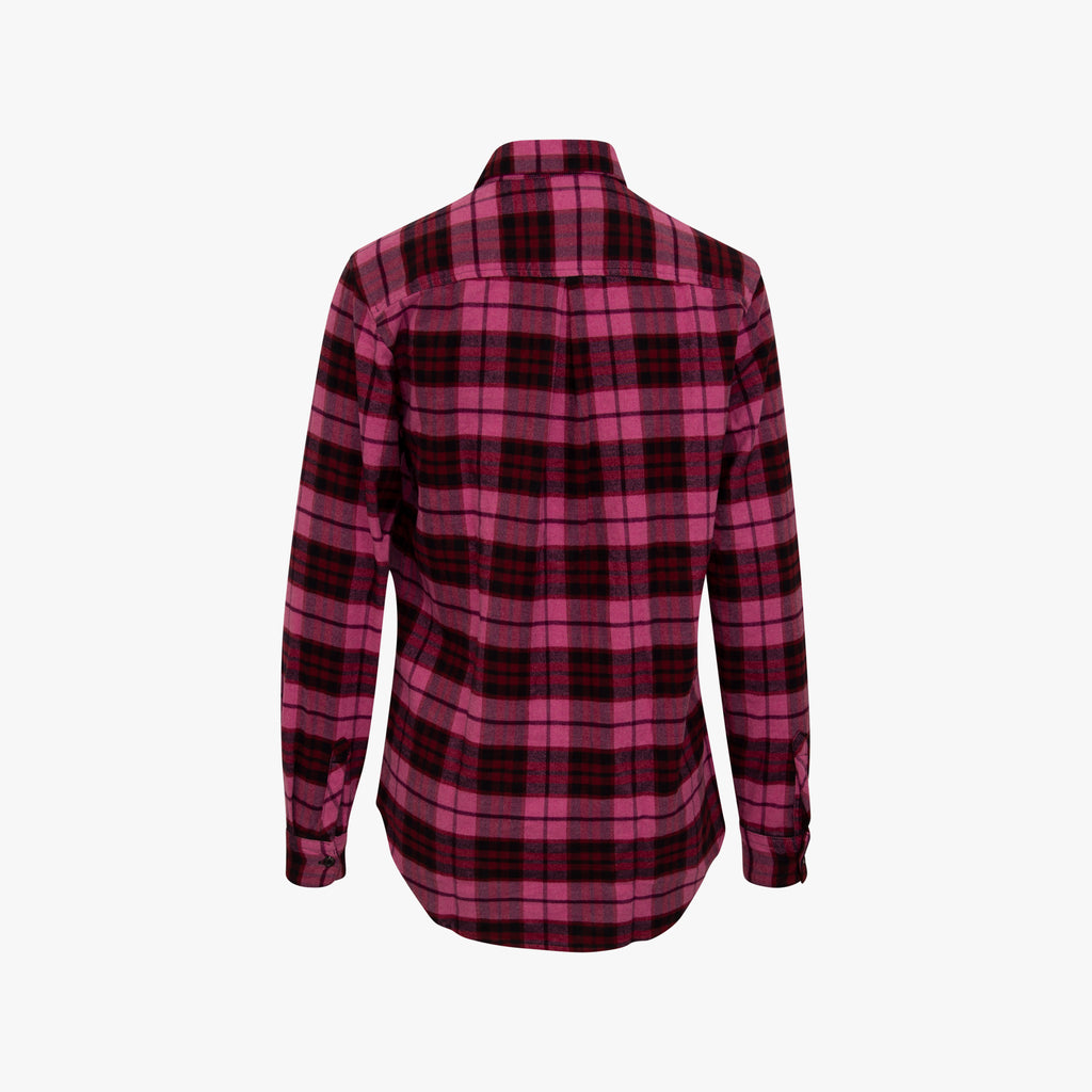 Flanellbluse Karoprint | erdbeer
