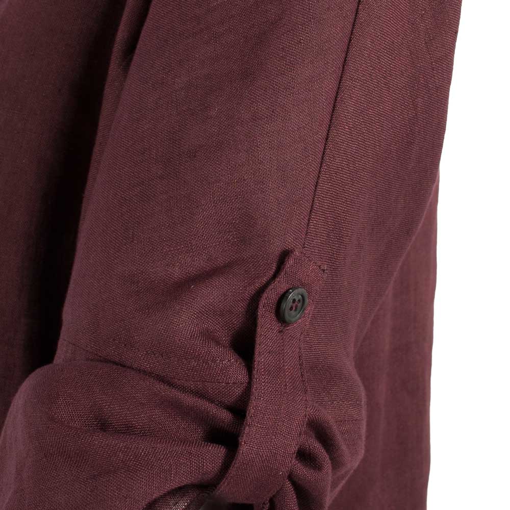 Zenggi Blusenshirt Leinen | bordeaux