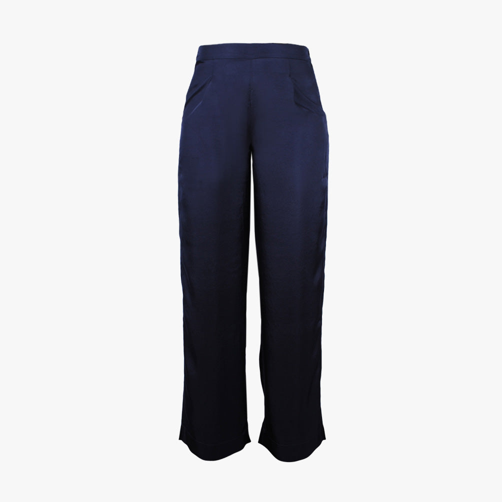 Marlenehose Twillsatin (dunkelblau, XXS) | dunkelblau