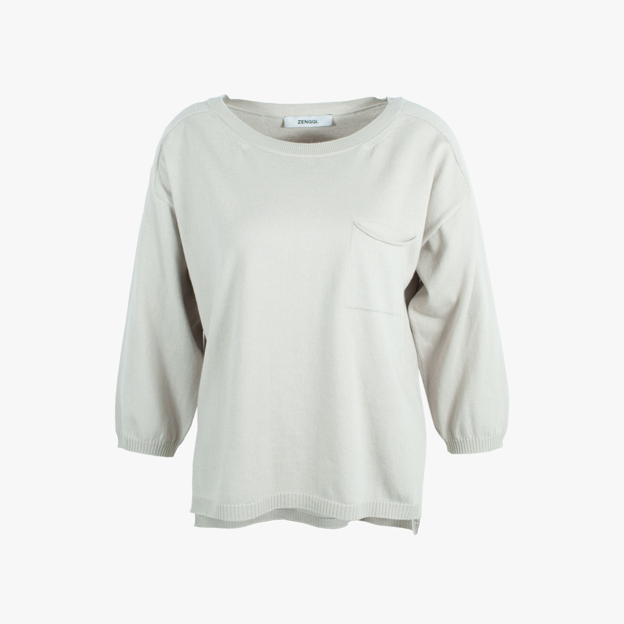 Zenggi Rundhals Pullover | greige