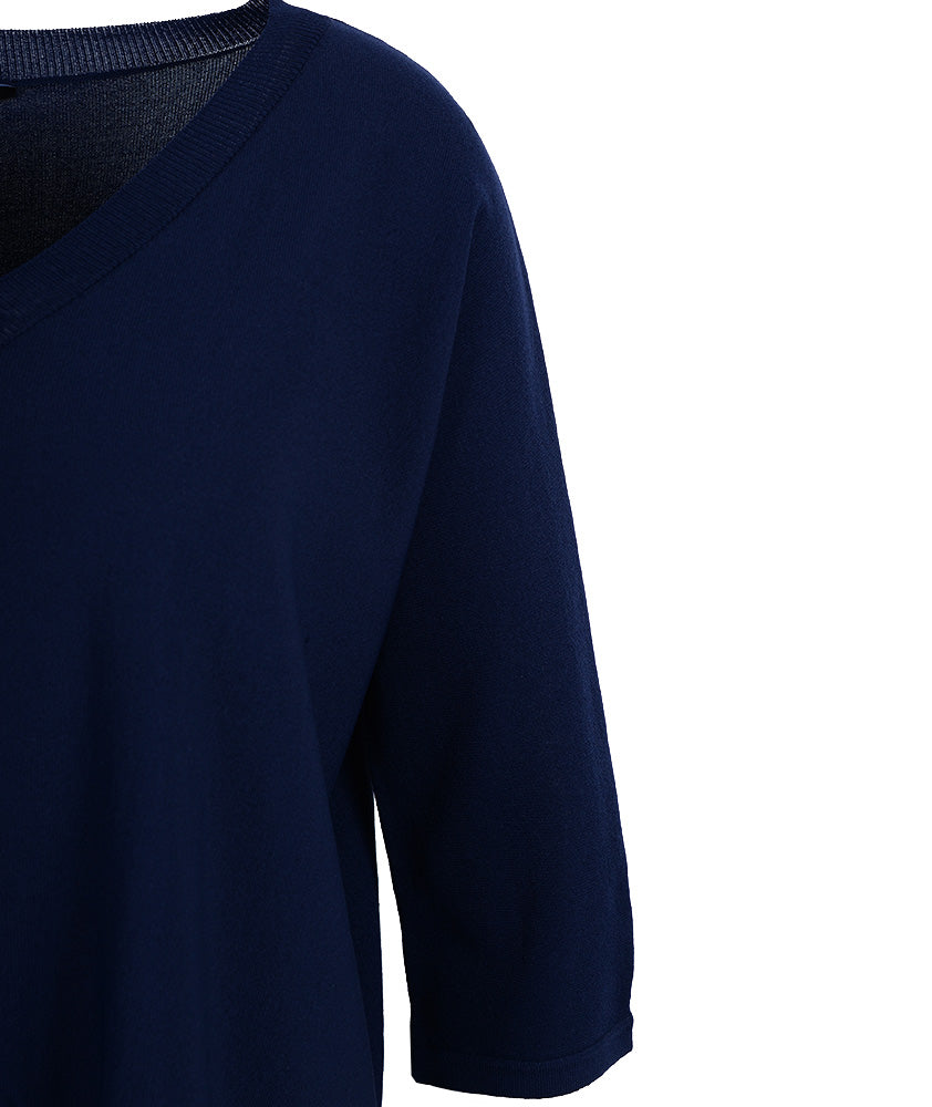 V-Pulli oversized | navy