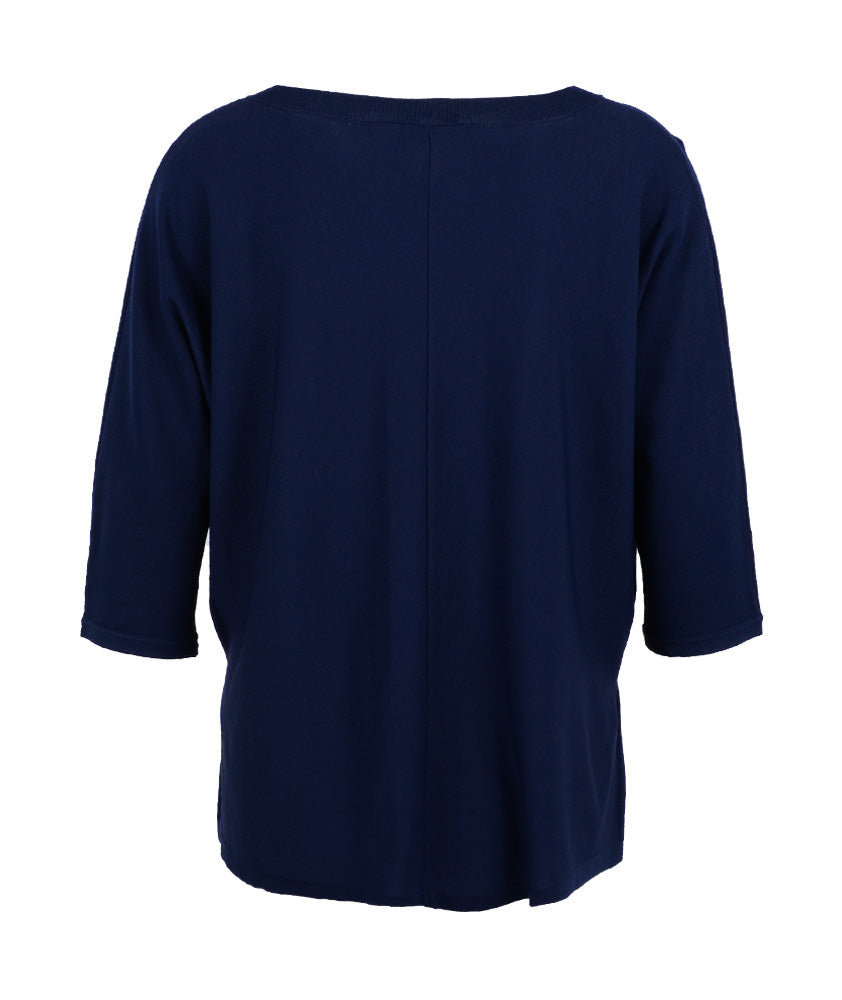 V-Pulli oversized | navy