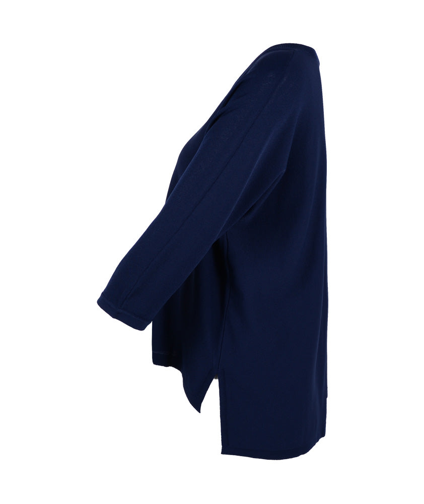 V-Pulli oversized | navy